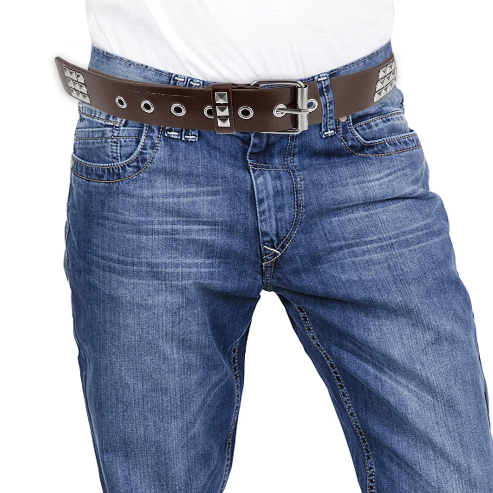 1Pcs Durable PU Rivet Belt Fashion Waistband Decorative Cool Belt Daily Party Wear Accessory Decorative Waistband
1Pcs Durable PU Rivet Belt Fashion Waistband Decorative Cool Belt Daily Party Wear Accessory Decorative Waistband