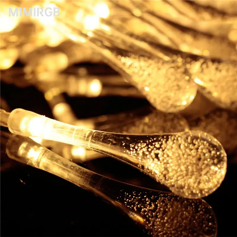 Solar Water Drop String Lights Fairy LED Light Outdoor Garden Fence Patio Christmas Garland Wedding Decoration Holiday Lighting
Solar Water Drop String Lights Fairy LED Light Outdoor Garden Fence Patio Christmas Garland Wedding Decoration Holiday Lighting