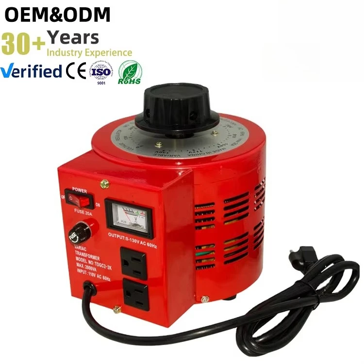 Variac 2KVA Contact-Regulator Power Transformer 220V 3KW 3000W Induction Voltage Regulator 0-250V Power Converter
Variac 2KVA Contact-Regulator Power Transformer 220V 3KW 3000W Induction Voltage Regulator 0-250V Power Converter