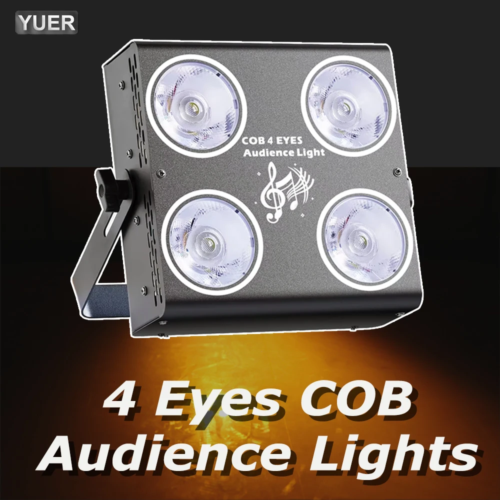 YUER NEW MiNi 4 Eyes COB Par Light Белый/Теплый Белый 2в1 4x25 Вт COB Led 4 Heads Audience Light Stage DJ Performance Lighting
YUER NEW MiNi 4 Eyes COB Par Light Белый/Теплый Белый 2в1 4x25 Вт COB Led 4 Heads Audience Light Stage DJ Performance Lighting