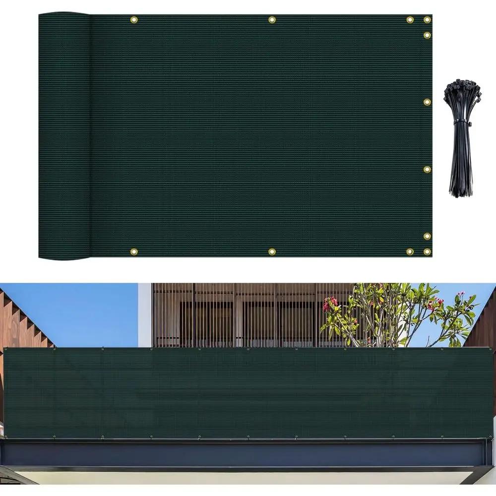 Green UV-Blocking Outdoor Privacy Screen with Grommets for Balcony and Patio
Green UV-Blocking Outdoor Privacy Screen with Grommets for Balcony and Patio