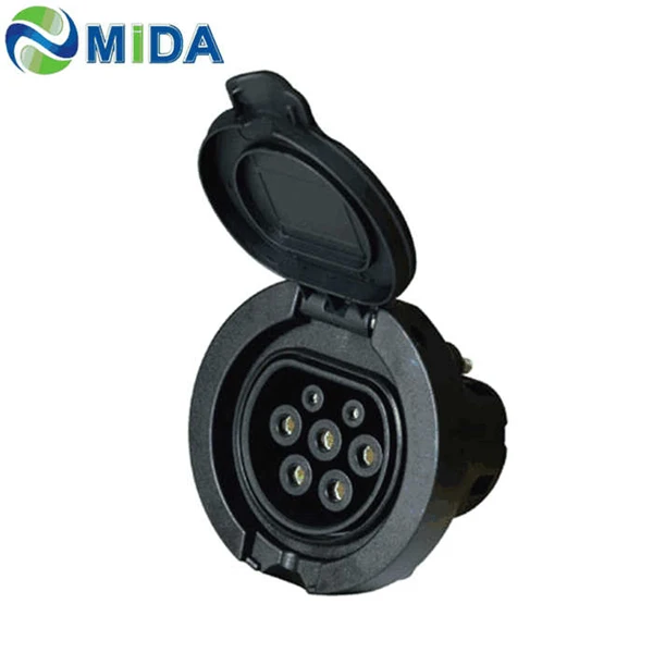 New Type2 Female EV Charging Socket for AC Charger Station 16A/32A
New Type2 Female EV Charging Socket for AC Charger Station 16A/32A