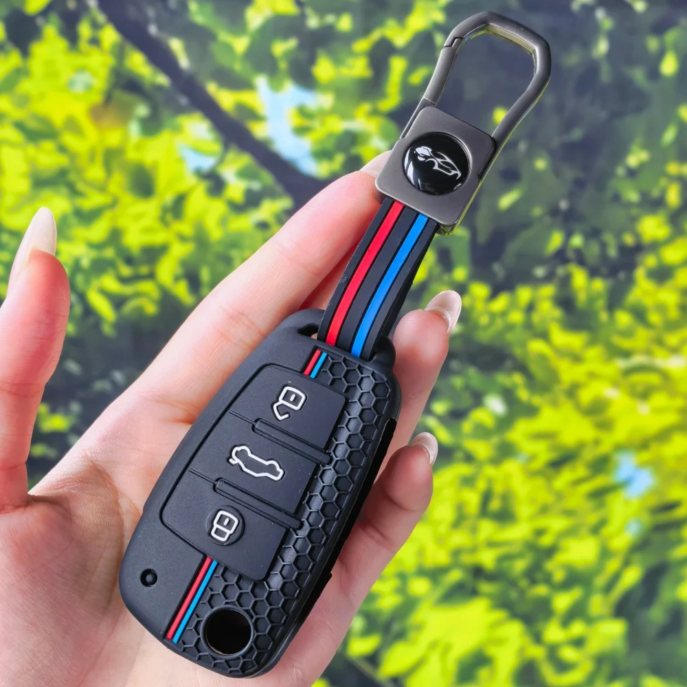 Silicone Car Key Case Cover For Audi A1 A3 A4 A5 A6 A7 Q3 Q5 S6 B6 B7 B8 C6 8P 8V 8L TT Auto Remote Keychain Shell Accessories
Silicone Car Key Case Cover For Audi A1 A3 A4 A5 A6 A7 Q3 Q5 S6 B6 B7 B8 C6 8P 8V 8L TT Auto Remote Keychain Shell Accessories