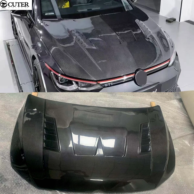Dry Carbon Fiber Engine Hood Cover Bonnet for Volkswagen Golf 8 GTI Car Body Kit
Dry Carbon Fiber Engine Hood Cover Bonnet for Volkswagen Golf 8 GTI Car Body Kit