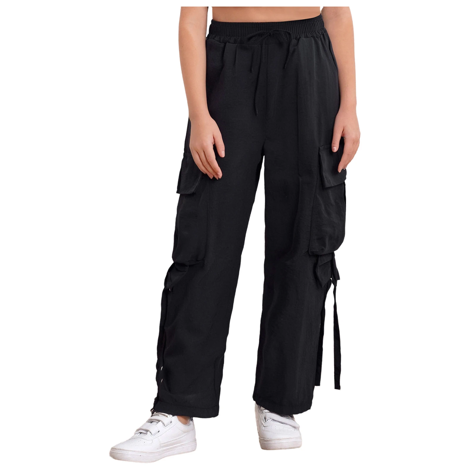 Kids Girls Cargo Pants Casual Clothing Cute Bowknot Elastic Waistband Wide-Leg Trousers with Pockets for Skateboarding Holiday
Kids Girls Cargo Pants Casual Clothing Cute Bowknot Elastic Waistband Wide-Leg Trousers with Pockets for Skateboarding Holiday