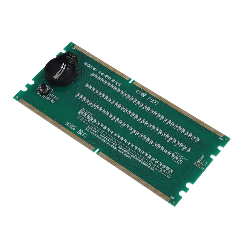 With LED Light DDR2 DDR3 Test Card Portable High Hardness Two in One Test Card Multifunctional Motherboard Tester PC Mainboard
With LED Light DDR2 DDR3 Test Card Portable High Hardness Two in One Test Card Multifunctional Motherboard Tester PC Mainboard