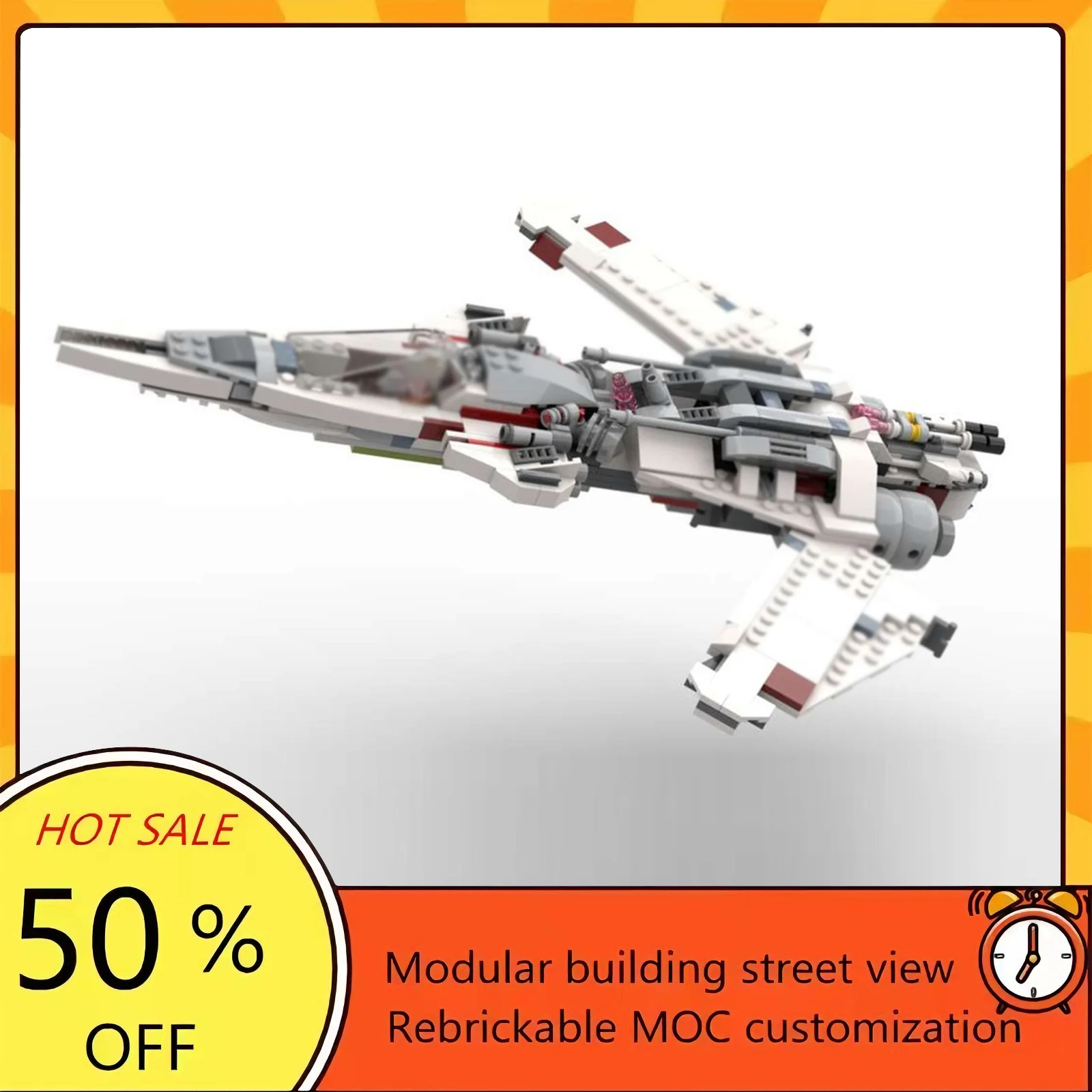 515PCS Popular Space War Movie Model MOC Building Bricks Spaceship Modular Technology Gifts Holiday Assemble Children Toy Suit
515PCS Popular Space War Movie Model MOC Building Bricks Spaceship Modular Technology Gifts Holiday Assemble Children Toy Suit