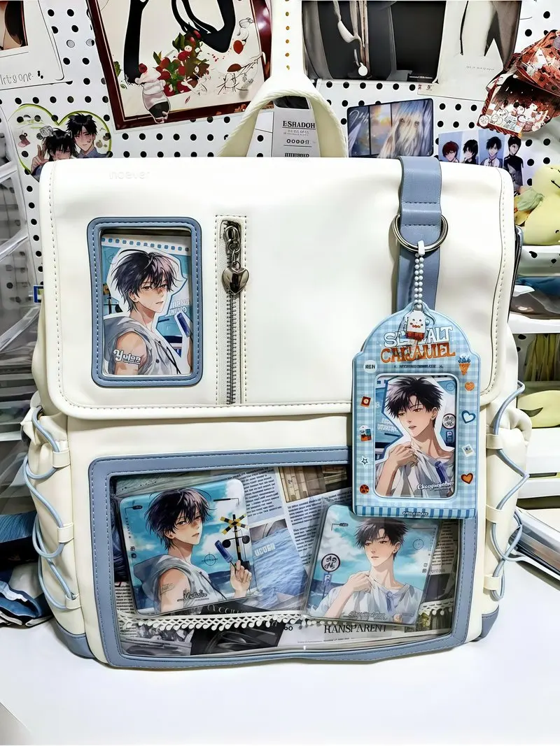 Pink Blue Ita Bag Backpack Casual School Bag Large Capacity Anime Bag Transparent Display Windows Itabag Comic Con&Daily Use
Pink Blue Ita Bag Backpack Casual School Bag Large Capacity Anime Bag Transparent Display Windows Itabag Comic Con&Daily Use