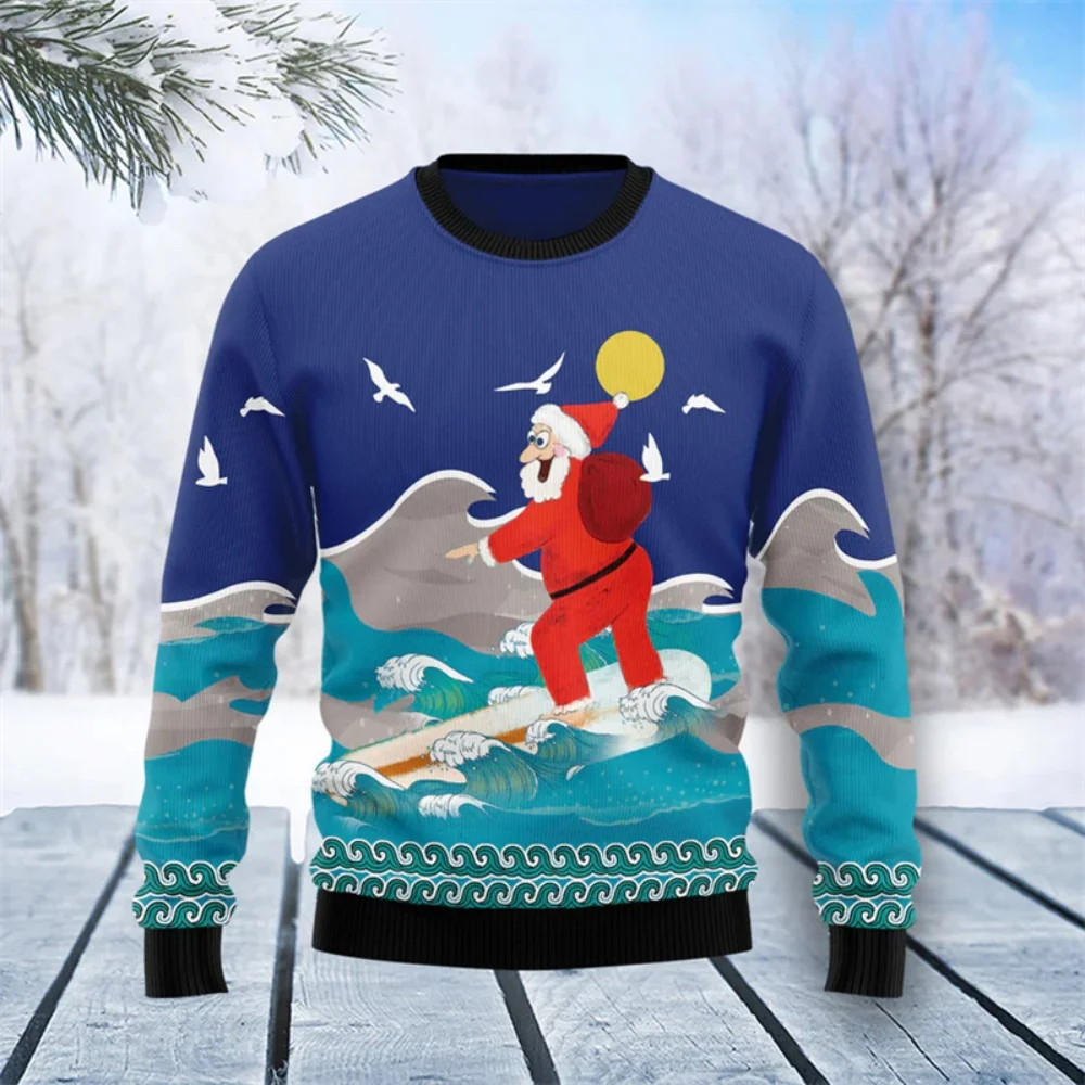 Santa Claus Ugly Christmas Sweater Men Fashion Sports 3D Printed Sweatshirts New Year Festival Merry Christmas Hoodies Tops
Santa Claus Ugly Christmas Sweater Men Fashion Sports 3D Printed Sweatshirts New Year Festival Merry Christmas Hoodies Tops