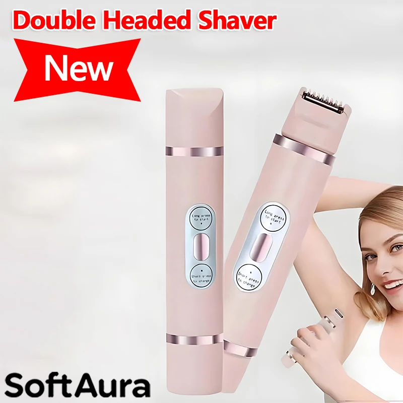 SoftAura 2026 New Electric Shaver for Women Double Head Dual Purpose Body Epilator Leg Underarm Bikini Hair Remover Trimmer
SoftAura 2026 New Electric Shaver for Women Double Head Dual Purpose Body Epilator Leg Underarm Bikini Hair Remover Trimmer