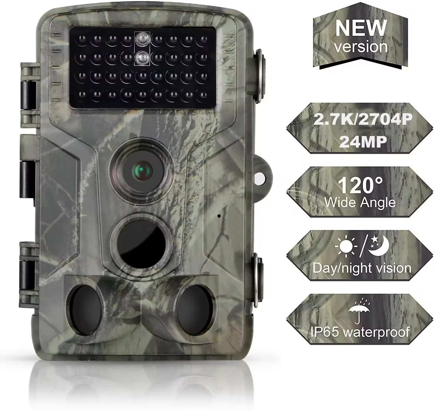 24MP 2.7K Wildlife Trail Camera Photo Trap Infrared Hunting Cameras HC802A Wildlife Wireless Surveillance HD Tracking Infrared
24MP 2.7K Wildlife Trail Camera Photo Trap Infrared Hunting Cameras HC802A Wildlife Wireless Surveillance HD Tracking Infrared