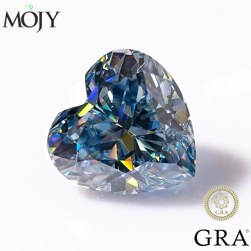 MOJY 0.5~4.0ct ViVid Blue Moissanite Loose Stone Heart Shape Gemstones for Jewelry Materials with GRA Certificate Precious Gems
MOJY 0.5~4.0ct ViVid Blue Moissanite Loose Stone Heart Shape Gemstones for Jewelry Materials with GRA Certificate Precious Gems