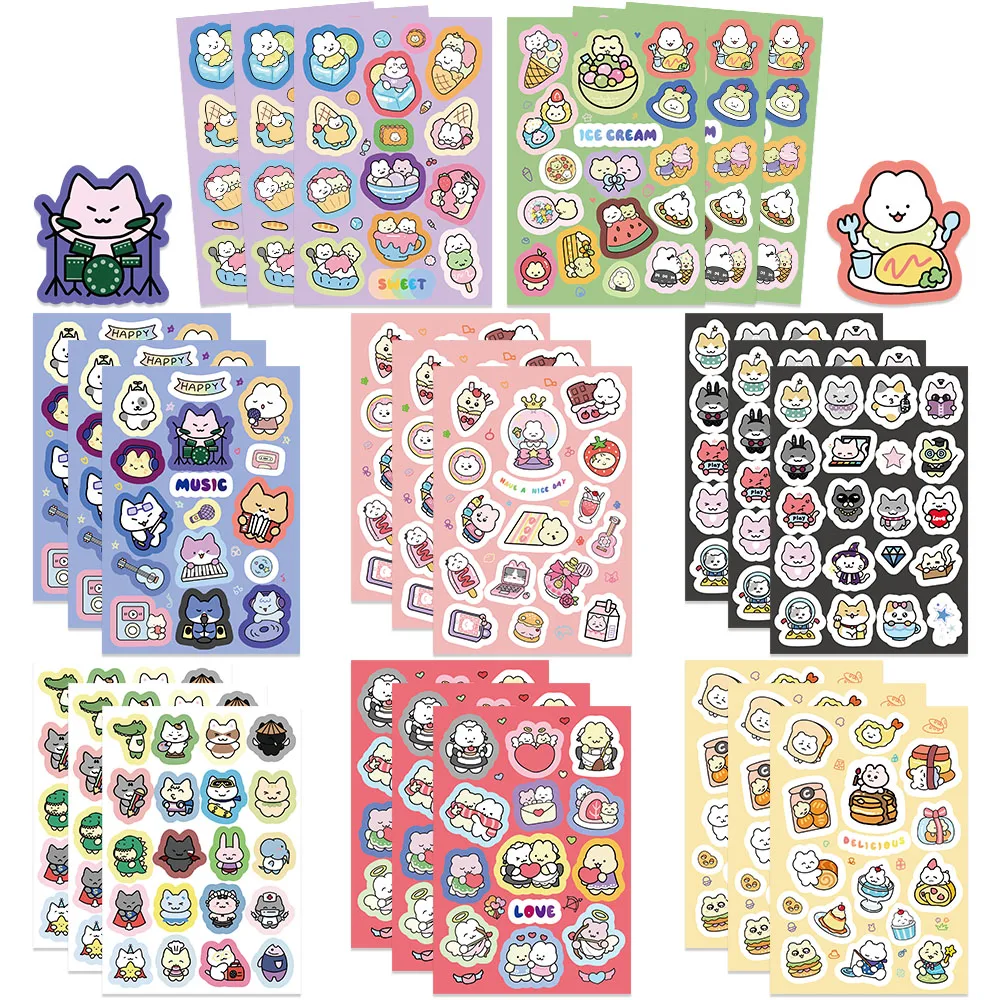 8/16/32Sheets Cartoon Cute Cats Party DIY Puzzle Stickers Decals For Phone Dress Up Game Face Funny Assemble Stickers Kids Gifts
8/16/32Sheets Cartoon Cute Cats Party DIY Puzzle Stickers Decals For Phone Dress Up Game Face Funny Assemble Stickers Kids Gifts