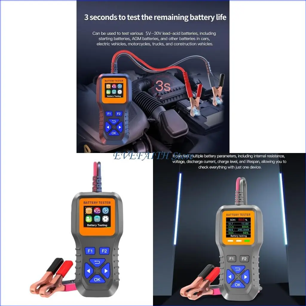124B Professional 12V 24V Car Battery Load Tester With OBD2 Scanner For Battery
124B Professional 12V 24V Car Battery Load Tester With OBD2 Scanner For Battery