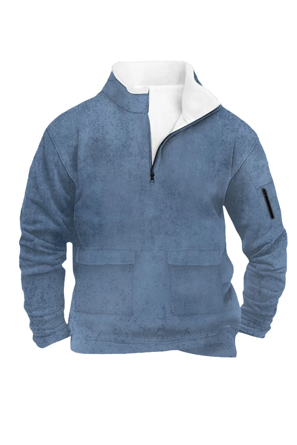New style European-style men's 3D fur-trimmed coat for autumn and winter with double buttoned front and half-zippered design
New style European-style men's 3D fur-trimmed coat for autumn and winter with double buttoned front and half-zippered design