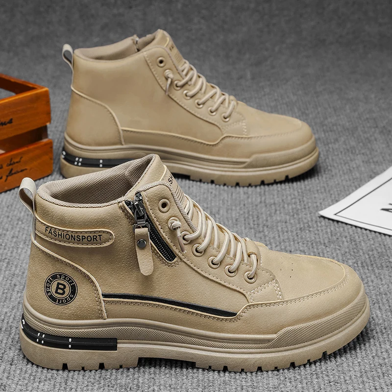 Men's High-Top Casual Boots | Fashion Zipper Ankle Boots | Non-Slip Outdoor Tactical Boots for Autumn/Winter
Men's High-Top Casual Boots | Fashion Zipper Ankle Boots | Non-Slip Outdoor Tactical Boots for Autumn/Winter