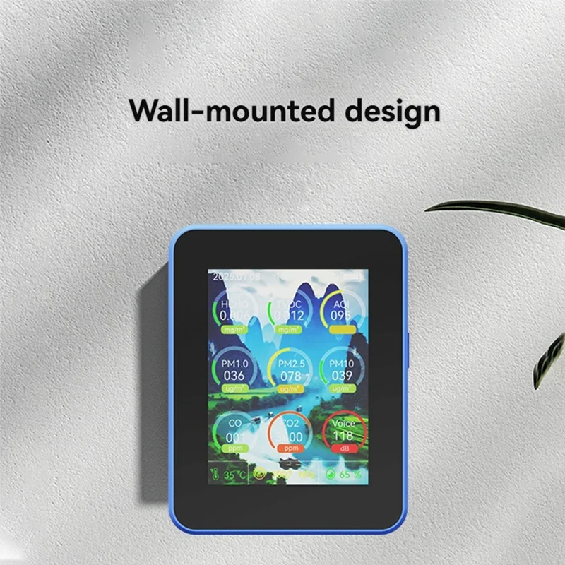 GYTB-Air Quality Monitor Multi-Function Air Quality Monitor Indoor Air Quality Meters HCHO/TVOC/PM2.5/PM10/CO/CO2 Tester BLACK
GYTB-Air Quality Monitor Multi-Function Air Quality Monitor Indoor Air Quality Meters HCHO/TVOC/PM2.5/PM10/CO/CO2 Tester BLACK
