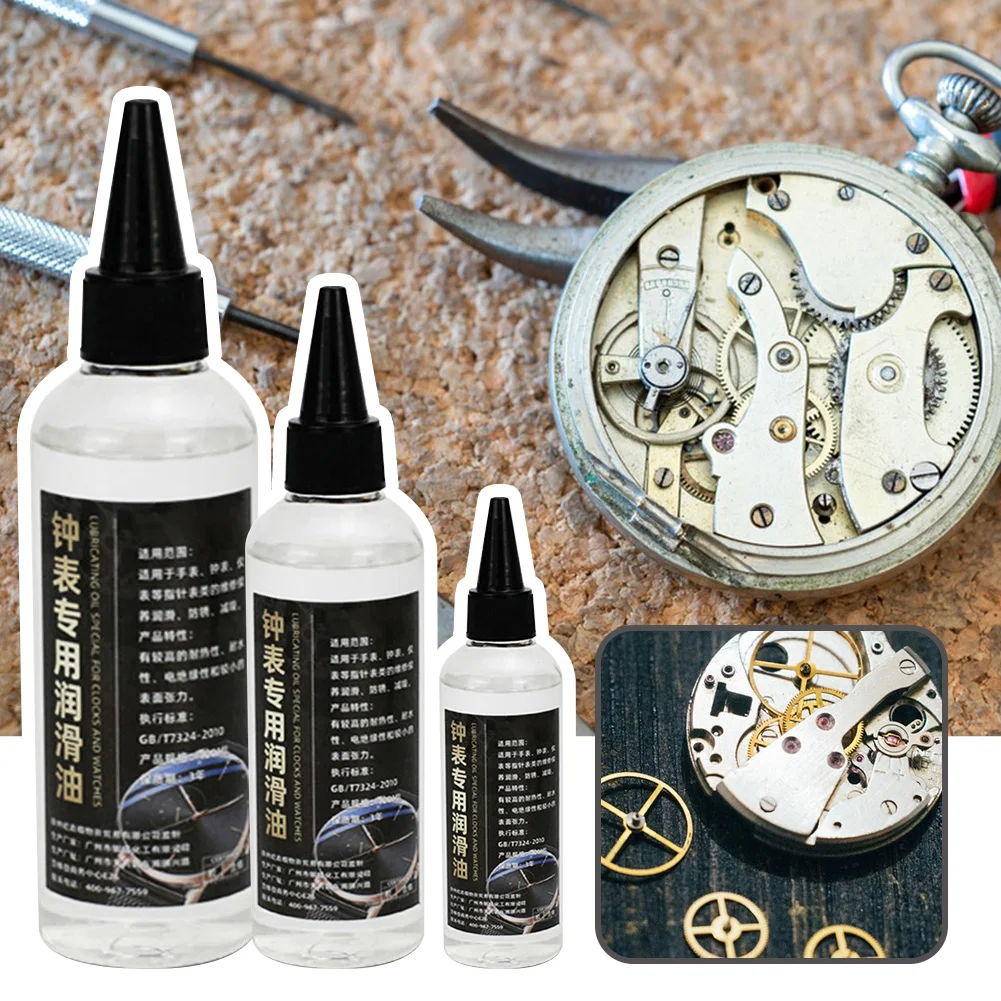 10/50/100ml Professional Watch Movement Oil Lubricant Precision Clock Wristwatch Maintenance Repair Oil Essential for Clock Care
10/50/100ml Professional Watch Movement Oil Lubricant Precision Clock Wristwatch Maintenance Repair Oil Essential for Clock Care