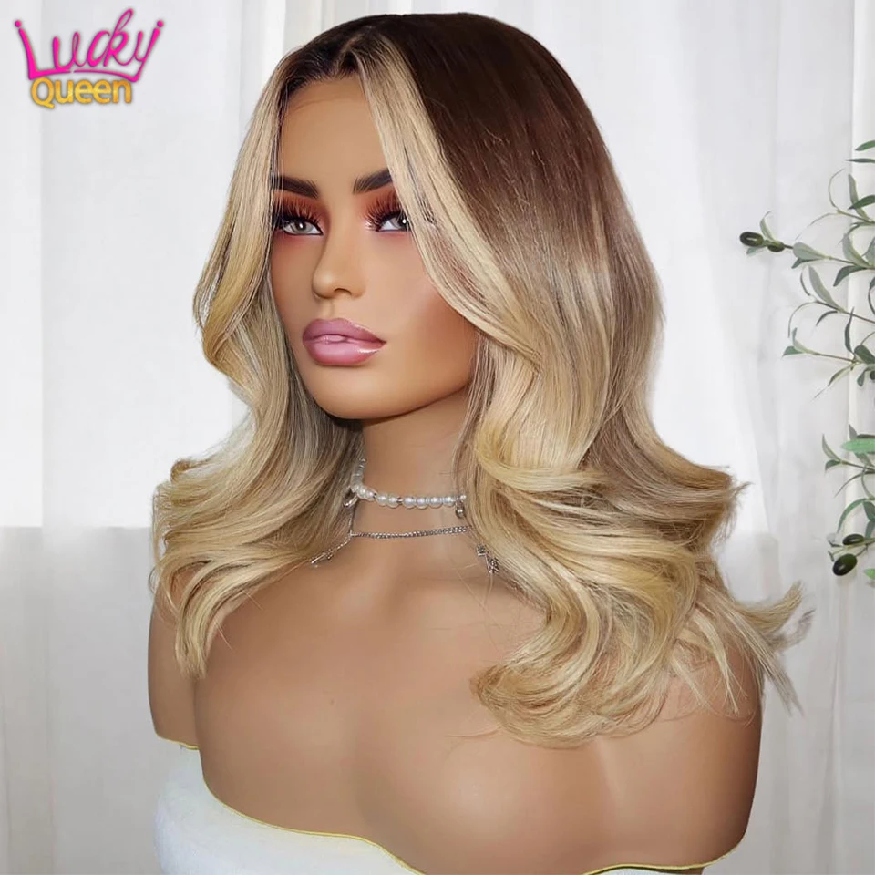Light Blonde Ombre Brown Lace Closure Real Human Hair 13x6 13x4 Hd Lace Front Human Wig For Women Pre Plucked Body Wave Glueless
Light Blonde Ombre Brown Lace Closure Real Human Hair 13x6 13x4 Hd Lace Front Human Wig For Women Pre Plucked Body Wave Glueless