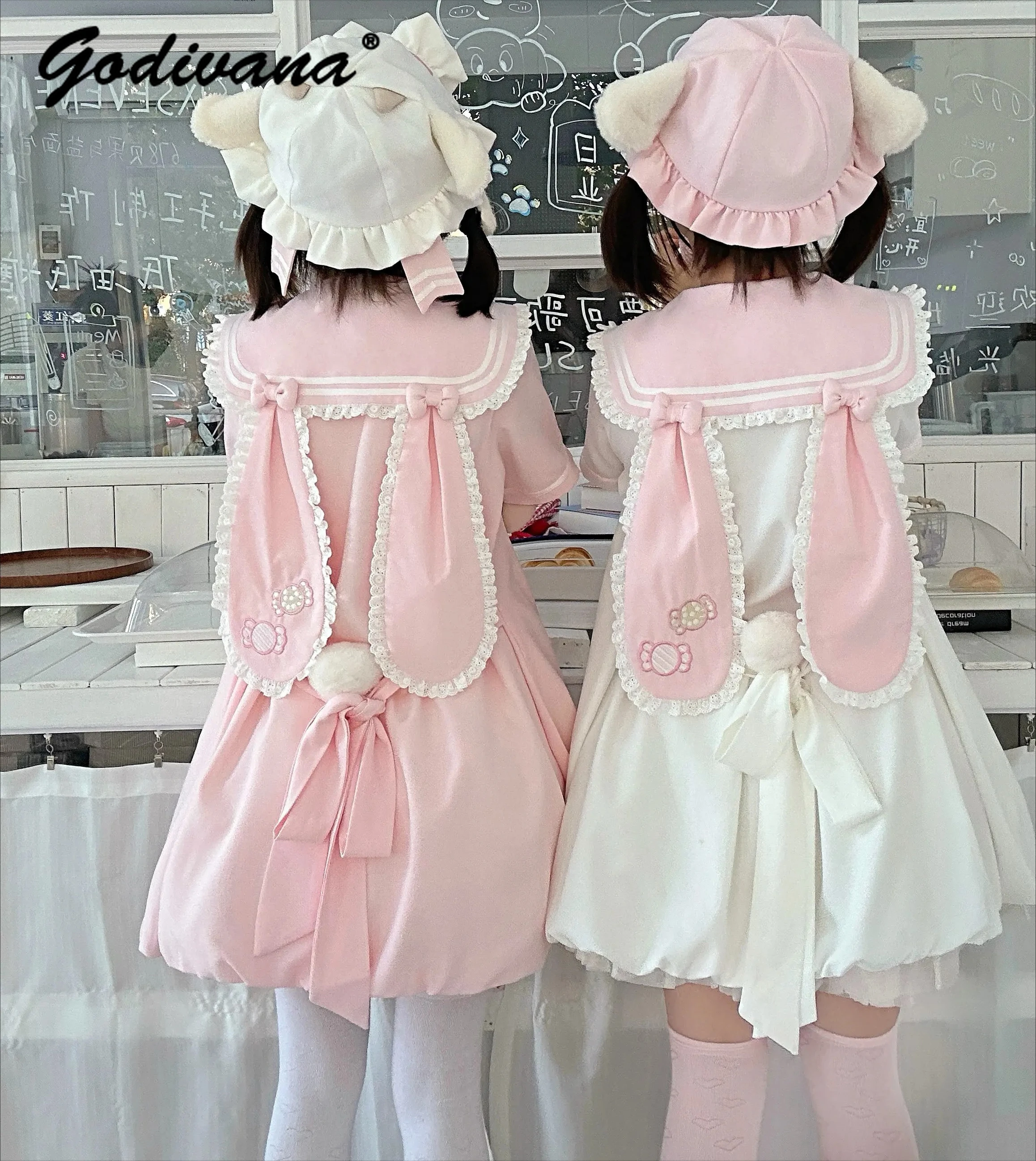 2026 New Spring and Summer Daughter Girls Cute Bow Rabbit Ear Sailor Collar Short Sleeve Dress Women's Kawaii A-line Dresses
2026 New Spring and Summer Daughter Girls Cute Bow Rabbit Ear Sailor Collar Short Sleeve Dress Women's Kawaii A-line Dresses