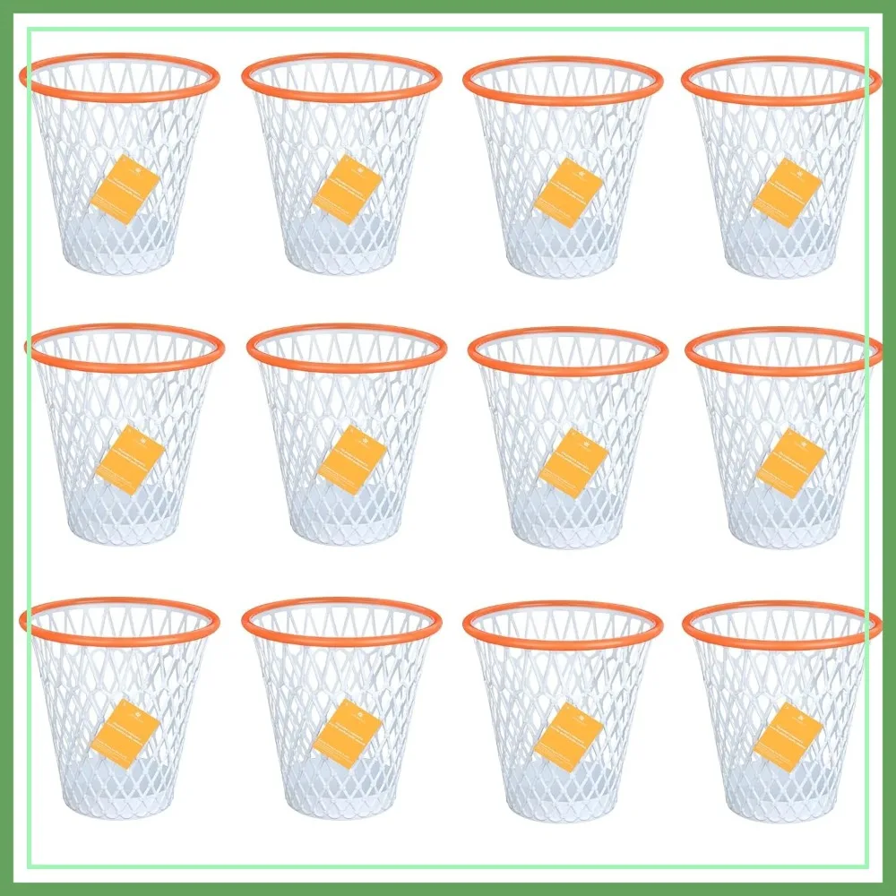12PCS Basketball Wastebaskets with Hoop, 4.5 Gallon Garbage Can for Party, Sports Decor, NBA Fan Gift
12PCS Basketball Wastebaskets with Hoop, 4.5 Gallon Garbage Can for Party, Sports Decor, NBA Fan Gift