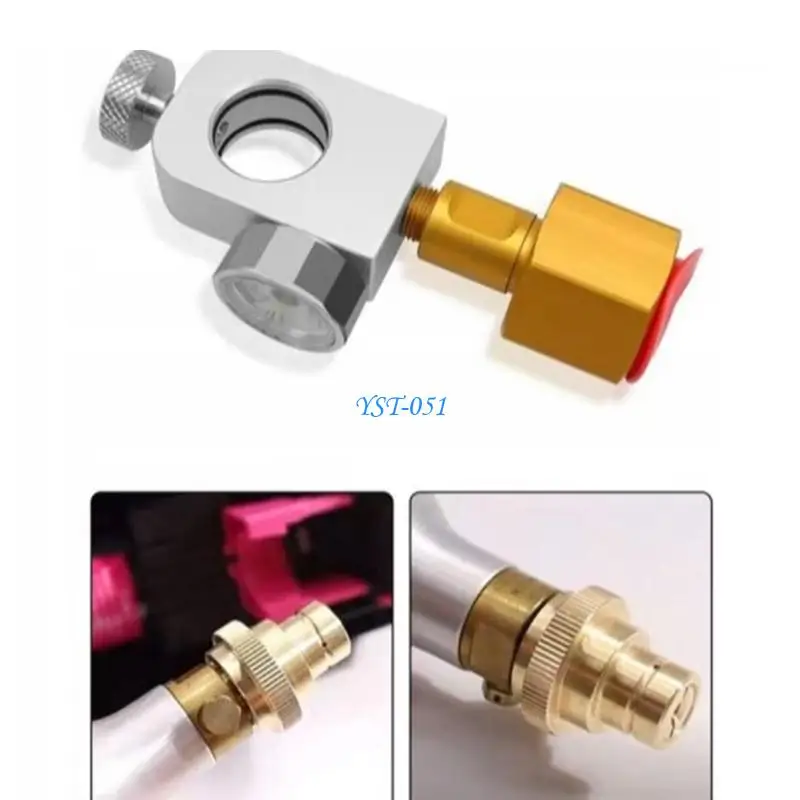 E15A Stainless Steel Sodas Bottle Charging Adapter With Pressure Gauge For Carbonation
E15A Stainless Steel Sodas Bottle Charging Adapter With Pressure Gauge For Carbonation