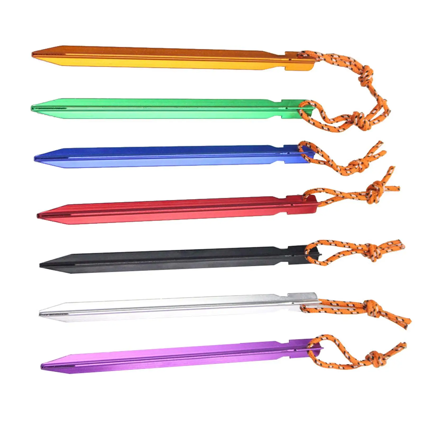 8 Pieces Tent Stakes Unbreakable Camping Tent Nail for Hiking Desert Camping
8 Pieces Tent Stakes Unbreakable Camping Tent Nail for Hiking Desert Camping