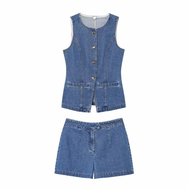 TRAFZR Denim Outfit Woman High Waist Jeans Casual Set Vintage Style Daily Wear Slim Fit Office Elegant Two Piece Set
TRAFZR Denim Outfit Woman High Waist Jeans Casual Set Vintage Style Daily Wear Slim Fit Office Elegant Two Piece Set