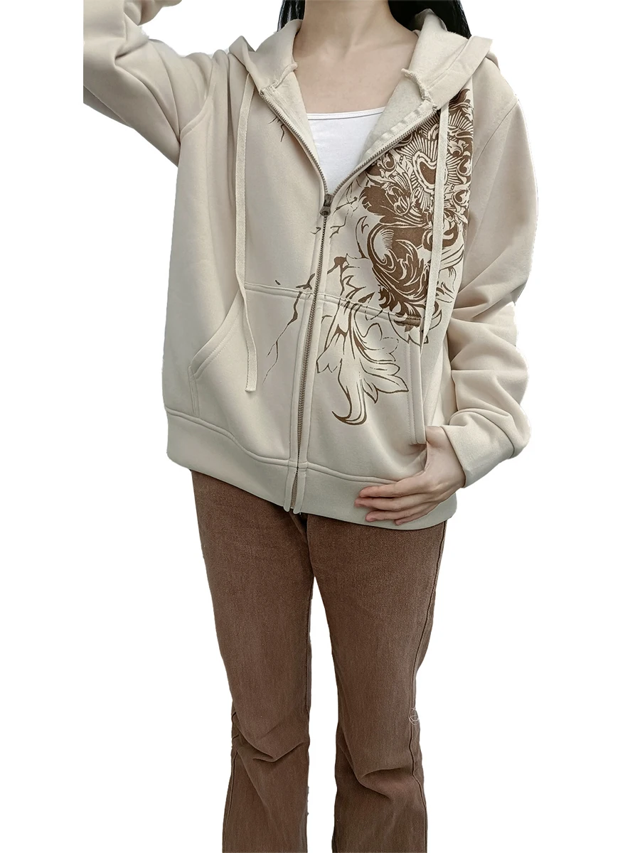 Women s Oversized Hoodie Long Sleeve Graphic Print Zip Up Sweatshirt Jackets Coat with Pockets
Women s Oversized Hoodie Long Sleeve Graphic Print Zip Up Sweatshirt Jackets Coat with Pockets