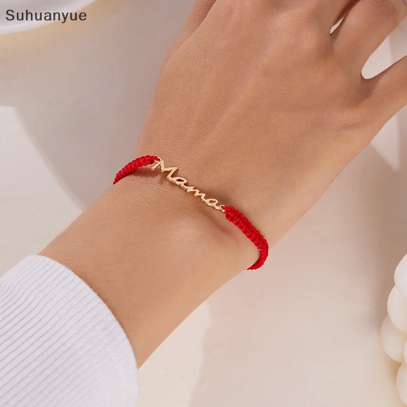 Fashion Handmade Braid String Letter Mama Bracelets For Women Girls Simple Woven Rope Adjustable Bracelet Mother Day Gifts
Fashion Handmade Braid String Letter Mama Bracelets For Women Girls Simple Woven Rope Adjustable Bracelet Mother Day Gifts