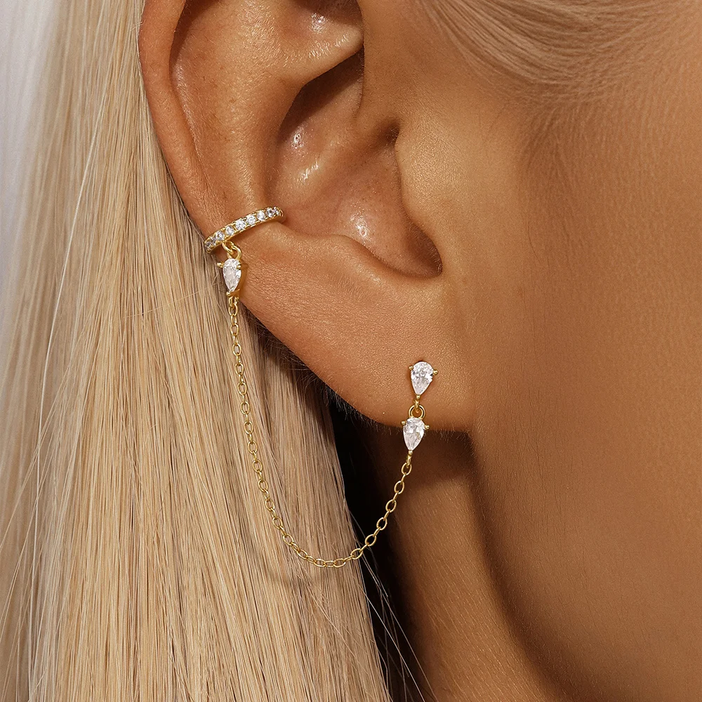 ROXI 925 Silver INS Trend tassel Waterdrop zircon stud earrings for women Round beads piercing earring Wedding Party jewelry
ROXI 925 Silver INS Trend tassel Waterdrop zircon stud earrings for women Round beads piercing earring Wedding Party jewelry