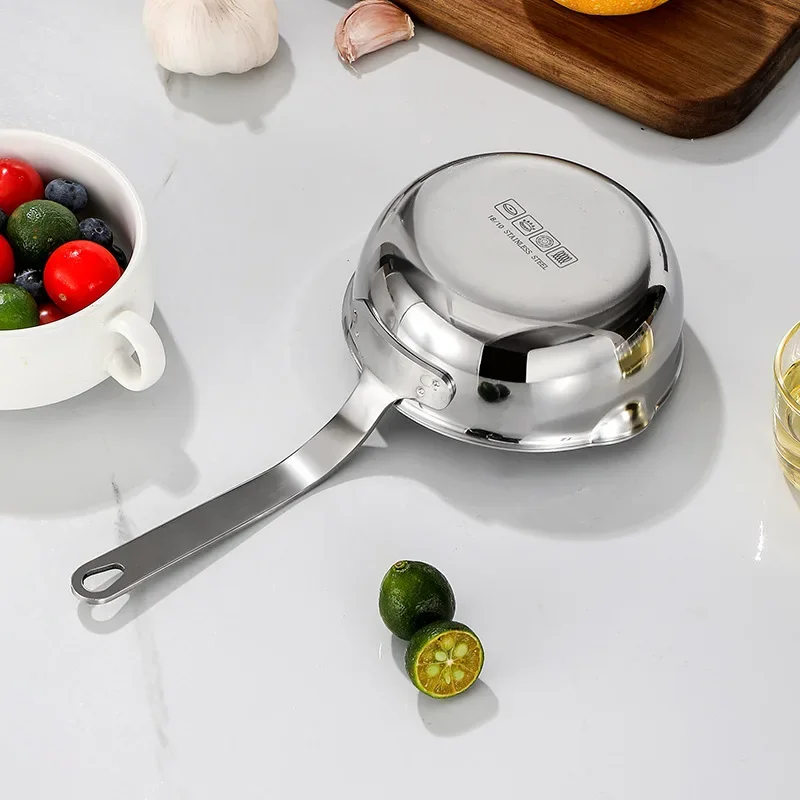 Stainless Steel Oil Pot 12cm Egg Frying Pan Mini Soup Milk Pot Cooking Saucepan Scalding-proof Kitchen Tool Cookware Accessories
Stainless Steel Oil Pot 12cm Egg Frying Pan Mini Soup Milk Pot Cooking Saucepan Scalding-proof Kitchen Tool Cookware Accessories