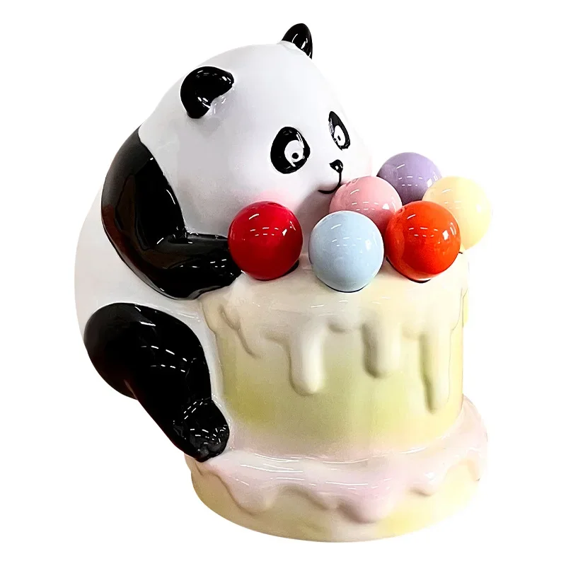 Cute Panda Ceramic Fruit Fork Jar Set Dopamine Stainless Steel Fruit Fork Afternoon Tea Dessert Fruit Stick Set
Cute Panda Ceramic Fruit Fork Jar Set Dopamine Stainless Steel Fruit Fork Afternoon Tea Dessert Fruit Stick Set