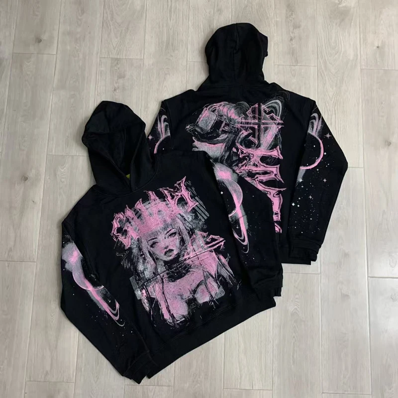 Розовый принт Guapi Label Pixiv мультфильм аниме графическая толстовка для мужчин и женщин винтажная уличная одежда толстовки высокого качества свободные пуловеры
Розовый принт Guapi Label Pixiv мультфильм аниме графическая толстовка для мужчин и женщин винтажная уличная одежда толстовки высокого качества свободные пуловеры
