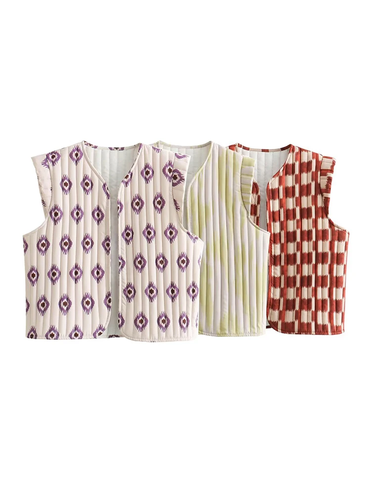 SIYANG Women Fashion Printed Sleeveless Jacket Waistcoats Vintage V-Neck Vest Female Chic Lady Tank Tops
SIYANG Women Fashion Printed Sleeveless Jacket Waistcoats Vintage V-Neck Vest Female Chic Lady Tank Tops
