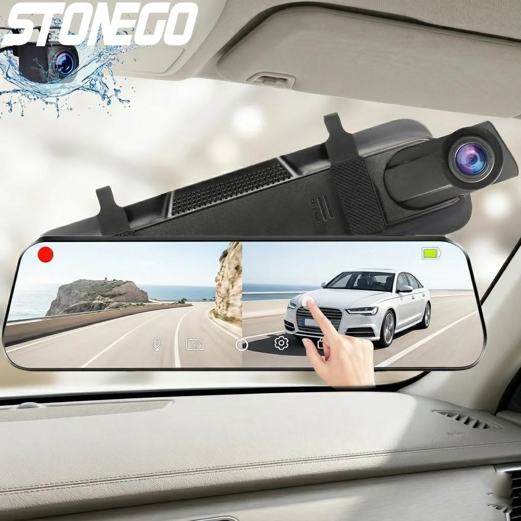 4K WiFi Car DVR Dual Lens Front Rear Dash Cam Touch Screen Streaming Media 24H Parking Monitor Auto Recorder
4K WiFi Car DVR Dual Lens Front Rear Dash Cam Touch Screen Streaming Media 24H Parking Monitor Auto Recorder