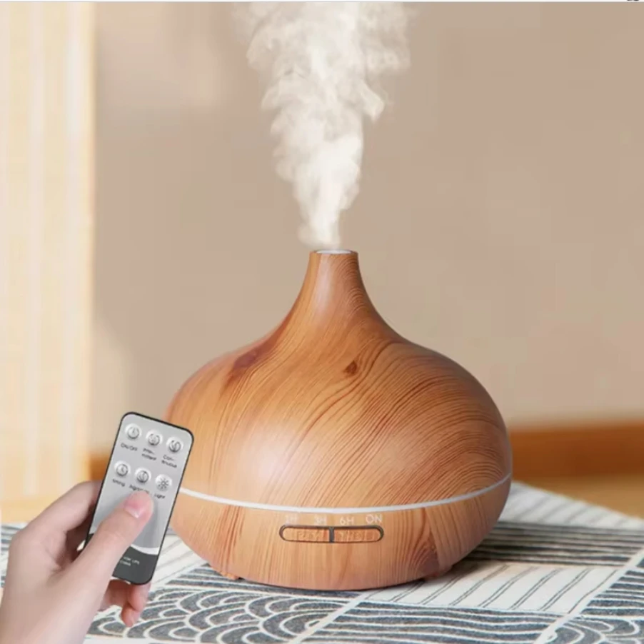 2025 Four New Style 7 Color LED Ultrasonic Humidifier 550ml Wood Grain Essential Oil Diffuser With Remote Control & 6 Oils
2025 Four New Style 7 Color LED Ultrasonic Humidifier 550ml Wood Grain Essential Oil Diffuser With Remote Control & 6 Oils