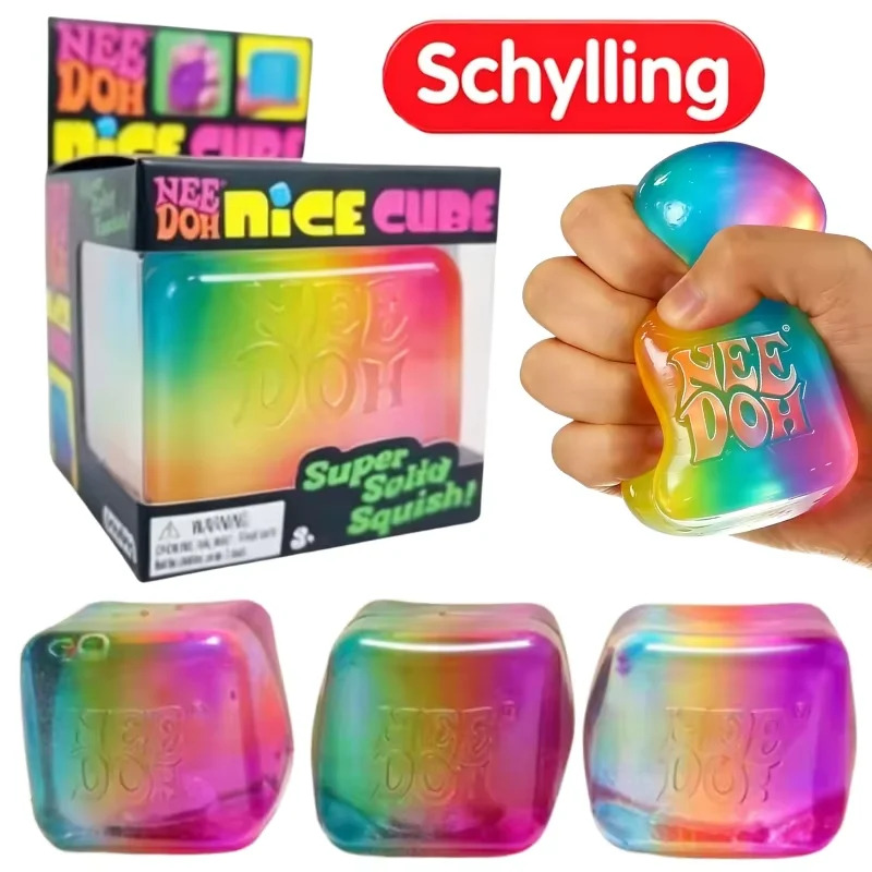 Schylling NeeDoh Rainbow Cube Squishy Fidget Toy CubeStress Relief and Fingertip Release Toy Sensory Stress Reliever Fidget Tool
Schylling NeeDoh Rainbow Cube Squishy Fidget Toy CubeStress Relief and Fingertip Release Toy Sensory Stress Reliever Fidget Tool