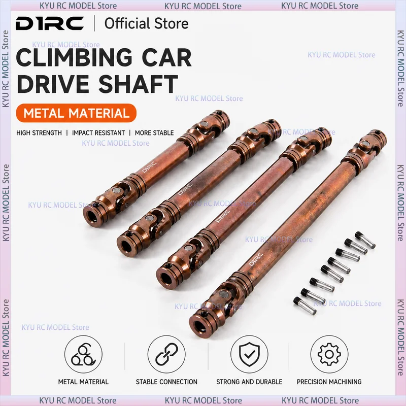 DIRC Metal Drive Shaft For 1 10 Rc Crawler High Strength Heavy Duty Precision Machined For Trx4 Scx10 Wraith Rc Car Parts
DIRC Metal Drive Shaft For 1 10 Rc Crawler High Strength Heavy Duty Precision Machined For Trx4 Scx10 Wraith Rc Car Parts