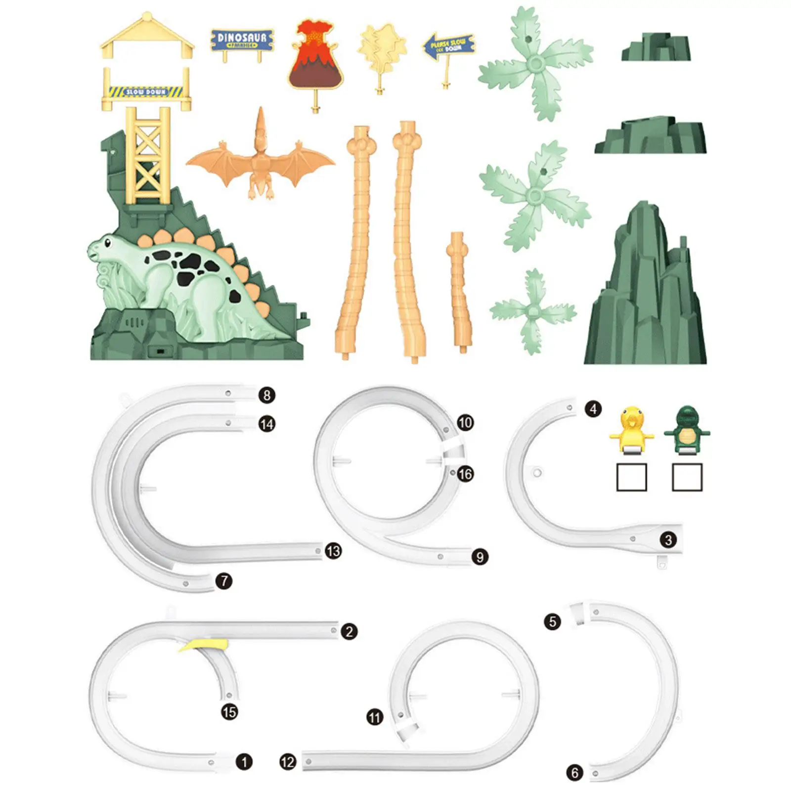 Roller Coaster Toy Dinosaur Easy to Assemble for Holiday Birthday Festivals
Roller Coaster Toy Dinosaur Easy to Assemble for Holiday Birthday Festivals