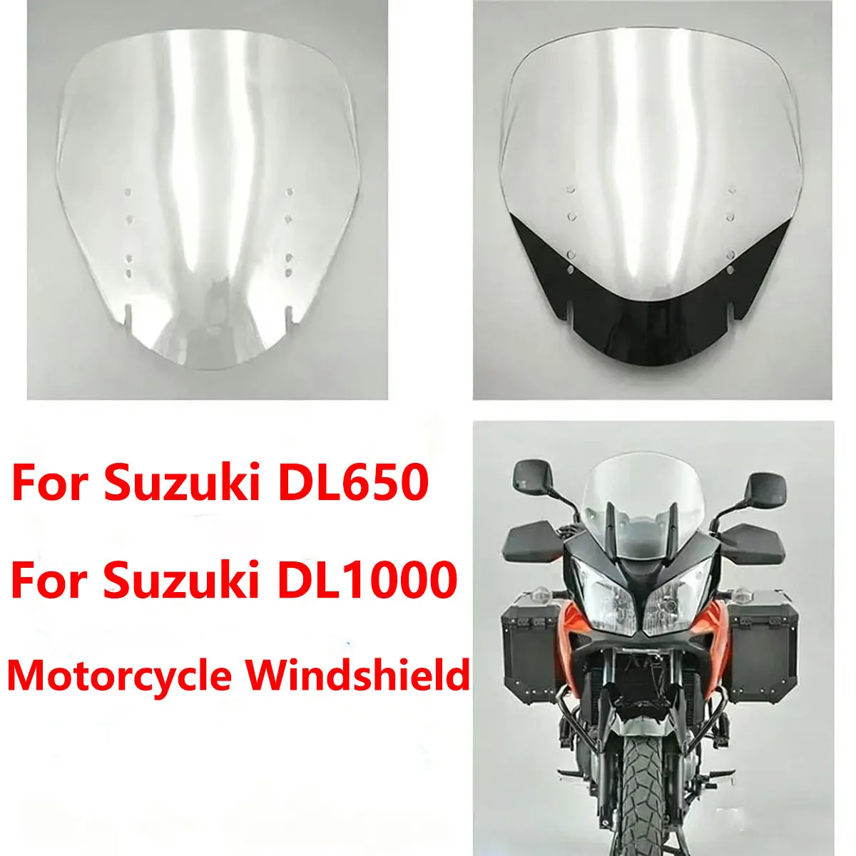 For Suzuki DL650 DL1000 2006-2009 Motorcycle Windscreen Windshield Wind Deflectors Chest-protecting Sun Visor Accessories
For Suzuki DL650 DL1000 2006-2009 Motorcycle Windscreen Windshield Wind Deflectors Chest-protecting Sun Visor Accessories
