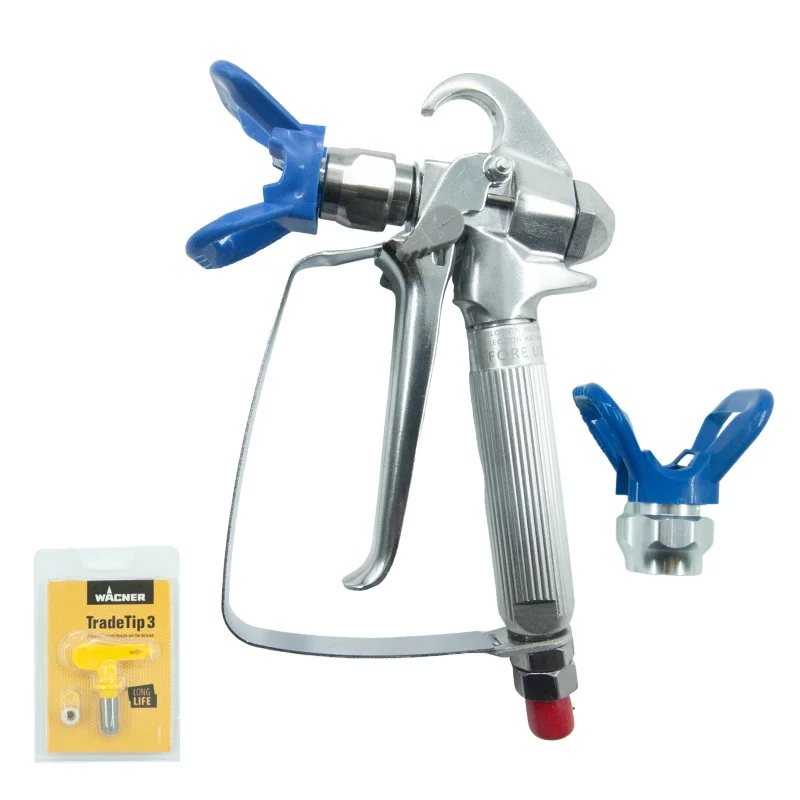 G818 High Pressure Airless Paint Gun with Reversible 517 Nozzle Tip Guard Swivel Airless Paint Sprayer Accessories
G818 High Pressure Airless Paint Gun with Reversible 517 Nozzle Tip Guard Swivel Airless Paint Sprayer Accessories