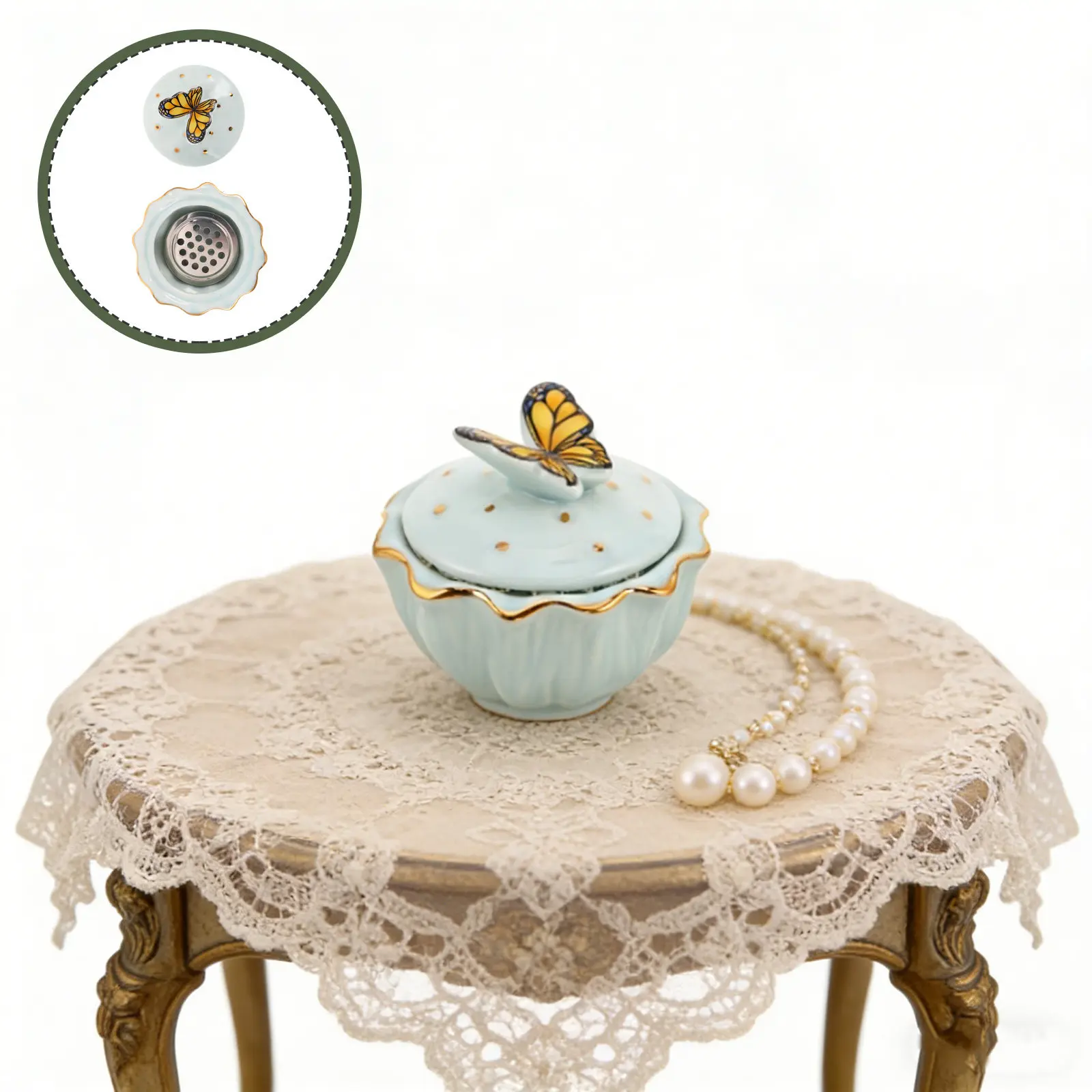 Керамическая чаша для очистки кистей и удаления блесток Blue Butterfly: художественная, с сетчатым слоем, для маникюра
Керамическая чаша для очистки кистей и удаления блесток Blue Butterfly: художественная, с сетчатым слоем, для маникюра