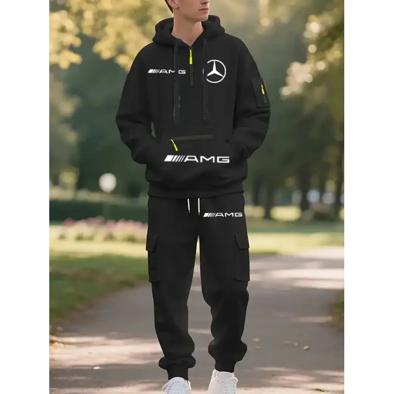 Mercedes-Benz Autumn Winter American Style Heavyweight Fleece Loose Men's Two-Piece Set Men's casual sports workwear trendy set
Mercedes-Benz Autumn Winter American Style Heavyweight Fleece Loose Men's Two-Piece Set Men's casual sports workwear trendy set