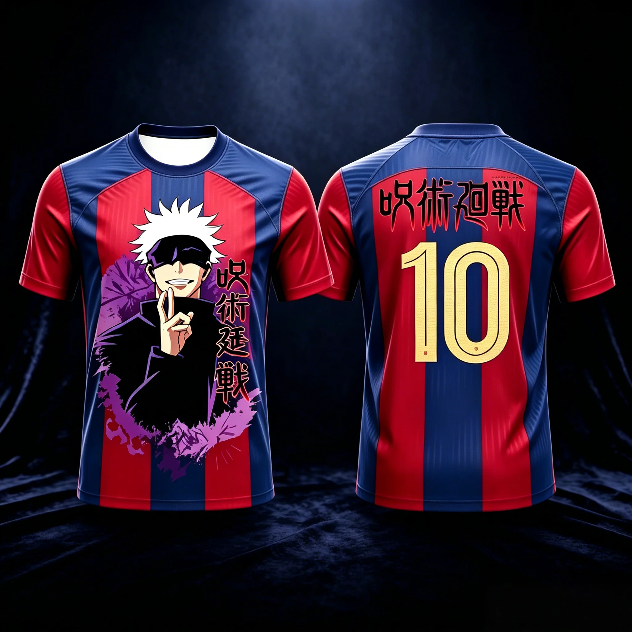 2026 Summer New Jujutsu Kaisen Satoru Gojo 3D Print T‑Shirt Red Blue Striped Anime Casual Streetwear Unisex Short Sleeve Tee
2026 Summer New Jujutsu Kaisen Satoru Gojo 3D Print T‑Shirt Red Blue Striped Anime Casual Streetwear Unisex Short Sleeve Tee