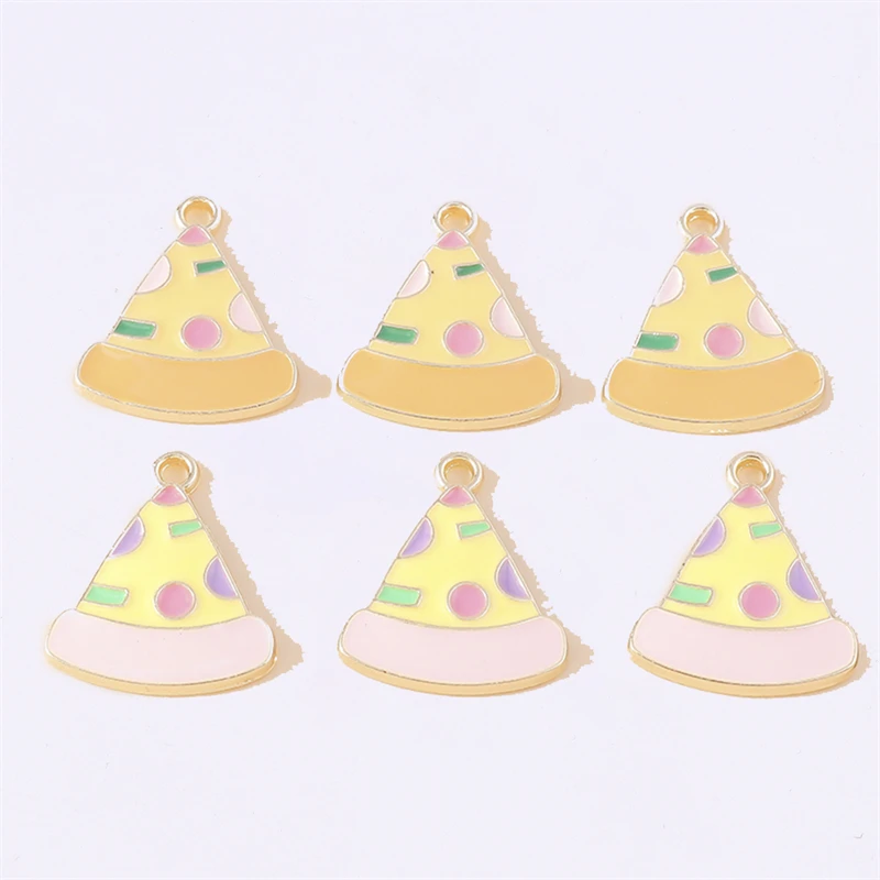 Duarte 20Pcs/Lot Cute Enamel Food Pizza Charms Pendants for Making Drop Earrings Necklaces Bracelet Accessories Jewelry Findings
Duarte 20Pcs/Lot Cute Enamel Food Pizza Charms Pendants for Making Drop Earrings Necklaces Bracelet Accessories Jewelry Findings