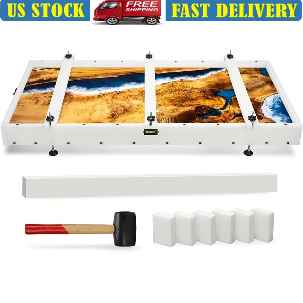 Heavy Duty Epoxy Resin Mold Adjustable Leveling System CNC Process Reusable River Table Coffee Table Making Kit Easy Demoulding
Heavy Duty Epoxy Resin Mold Adjustable Leveling System CNC Process Reusable River Table Coffee Table Making Kit Easy Demoulding