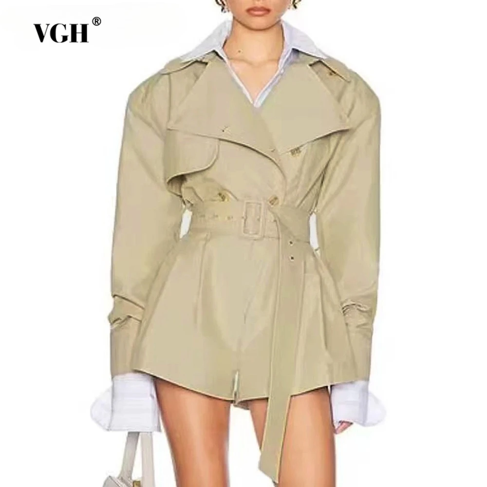 VGH temperament slimming jumpsuits for women v neck long sleeve high waist spliced belt elegant jumpsuit female fashion style 
VGH temperament slimming jumpsuits for women v neck long sleeve high waist spliced belt elegant jumpsuit female fashion style