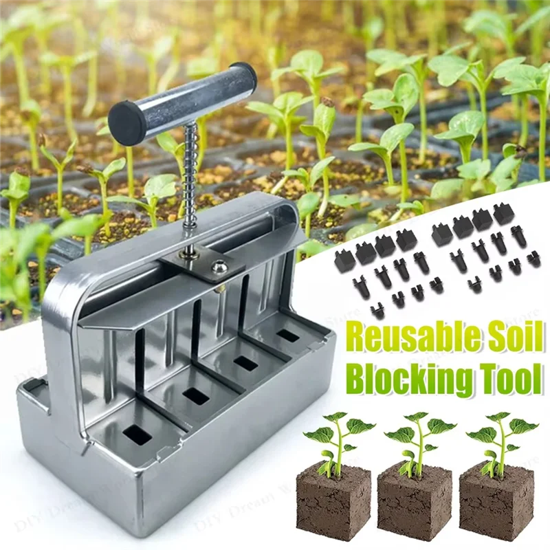 AB66-Double-Deck Handheld Seedling Rustproof Soil Blocking Tool Used For Seedling Greenhouse Garden Supplies
AB66-Double-Deck Handheld Seedling Rustproof Soil Blocking Tool Used For Seedling Greenhouse Garden Supplies