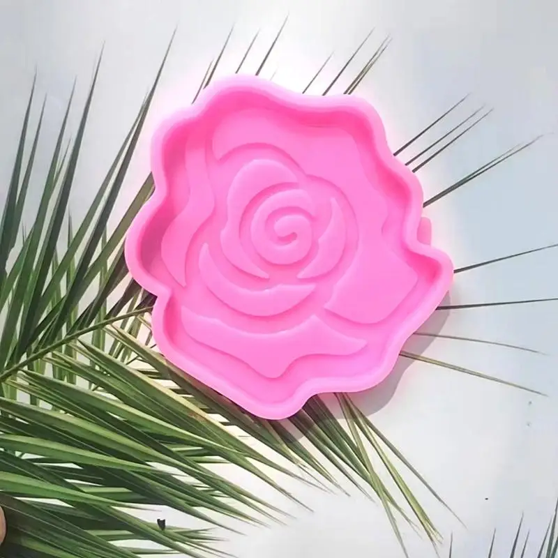 M76B Rose Flower Shaped Silicone Tray Mold Heat-resistant Molds for Making DIY Cup Tray Dish Mat Epoxy Resin Crafts
M76B Rose Flower Shaped Silicone Tray Mold Heat-resistant Molds for Making DIY Cup Tray Dish Mat Epoxy Resin Crafts